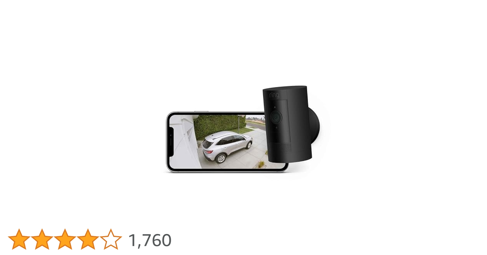 Ring Stick Up CamBattery 屋内外用セキュリティカメラ Ring Stick Up Cam Battery ホワイト - 屋内外用充電式カメラで