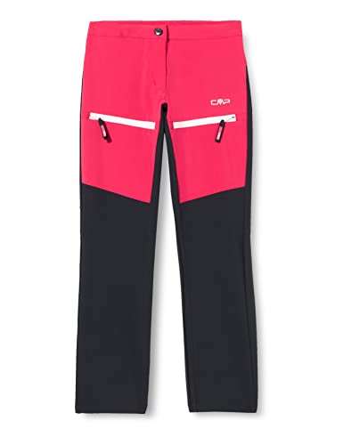 Pantalon fille CMP en polyester stretch à rayures latérales pour le sport