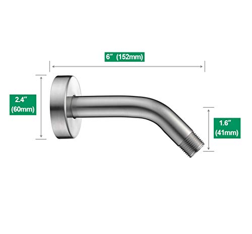 Purelux Universal Shower Arm 6 Inches Made of Stainless Steel in Chrome finish, Water Outlet PJ1002 by Purelux - Used condition - Image 3