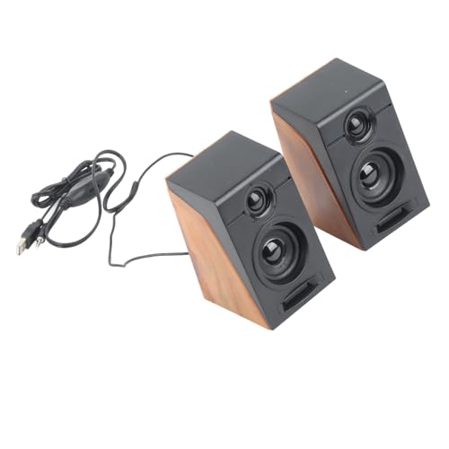 Emoshayoga Wired Laptop Speakers PC Speakers Plug and Play Low Distortion Clear Sound Quality Fast Deep Bass HiFi for Laptops for TVs