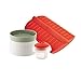 Lekue Essential Starter Kit per forno a microonde, 3 pezzi, rosso e verde