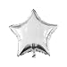 18" Star Balloons Party Decoration Aluminum Foil Membrane Balloon,Silver,10 Pieces