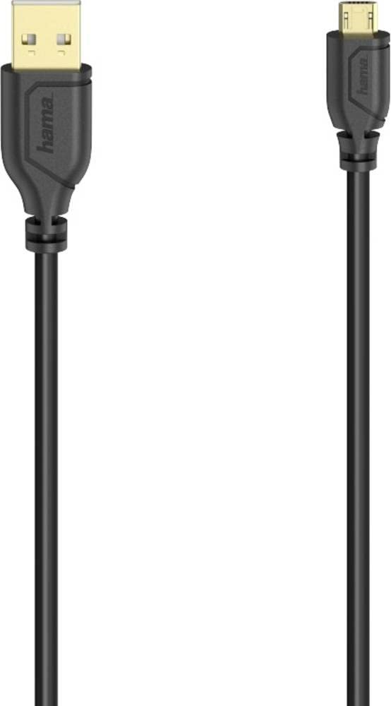 Hama "Flexi-Slim Micro-USB Cable, USB 2.0, 480 Mbit/s, 0.75 m