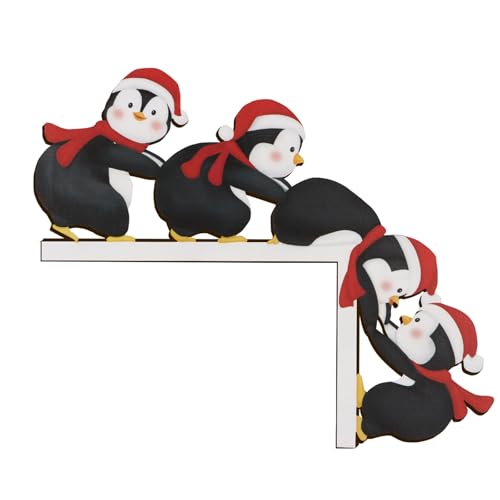 Türrahmen Weihnachtsdeko mit Klebeband Weihnachten Elch...