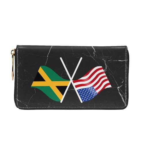 American And Jamaica Flag Wallet Card Bag3
