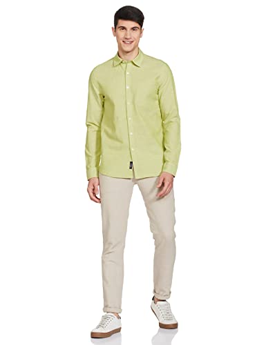 Image of Max Men Solid Slim Fit Smart Casual Shirt