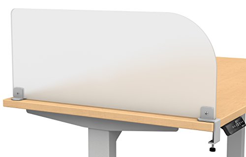 VaRoom - Desk Divider and Desk Dividers for Students. Desk Privacy Panel and Privacy Shields for Student Desks. Privacy Divider. Frosted Acrylic Clamp-on Desk Partition - 29” W x 12”H Divider