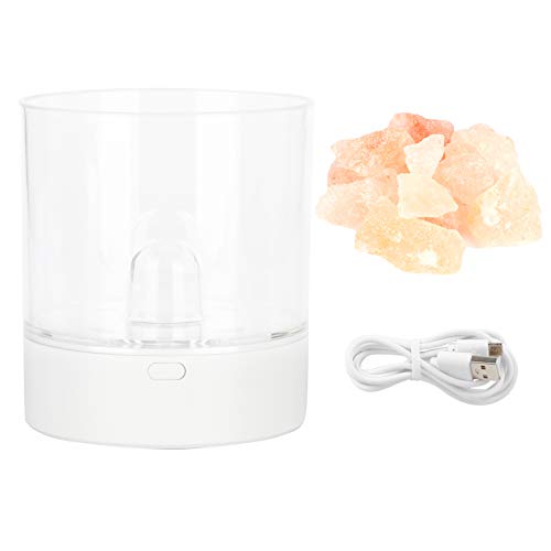 Miskall Crystal Salt Lamp 7 Colors Bedside Lamp Night Light for Bedroom Living Room Home Decor and Gift