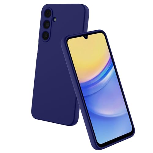 Image of Back Cover for Samsung Galaxy M16 5G / F16 5G | Full Camera Protection | Premium Liquid Silicon Case | Flexible Bumper Case for Samsung Galaxy M16 5G / F16 5G (Dark Blue)