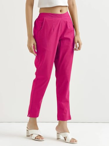 Image of Chiraiyaa Women Cotton Trouser Pant - Versatile Regular Fit for Office, School, and Casual Wear | Pack of 2