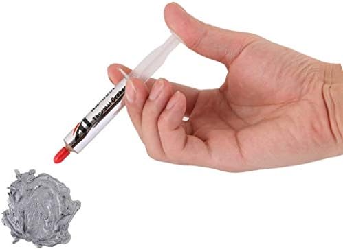 Thermal Paste, Silver 5G CPU Heatsink Paste 5 W/mk Thermal Conductivity, Thermally Compound Apply to Computer/PC/Laptop Heat sink/GPU/Coolers/VGA/LED/PS4