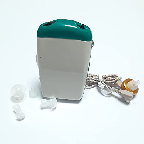 CYBERSONIC F18 Pocket Model Hearing Aid Hearing Enhancer Ear Machine Sound Amplifier, Sound Enhancement For Old Age F-18 Wire Pocket Model Hearing Aid (White, Green)