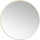 Wertiger Rahmen aus Massivholz, Größe: (H/B/T) 73x73x3,4cm, Material: Glas: Glas verspiegelt, Rahmen: Blauglockenbaum Massivholz kunststoffbezogen, Rückwand: mitteldichte Faserplatte naturbelassen