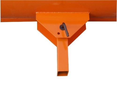 Schneepflug Räumschild Universal Schneeschild für Einachser und Rasentraktor Orange / 200 x 40 cm / 3 Stufen verstellbar