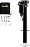 Pafessa 12V Electric A-Frame Trailer Tongue Jack, 3500lb Lift Capacity, 18” Travel Add 4.5” with The Drop Foot, Protective Cover Included