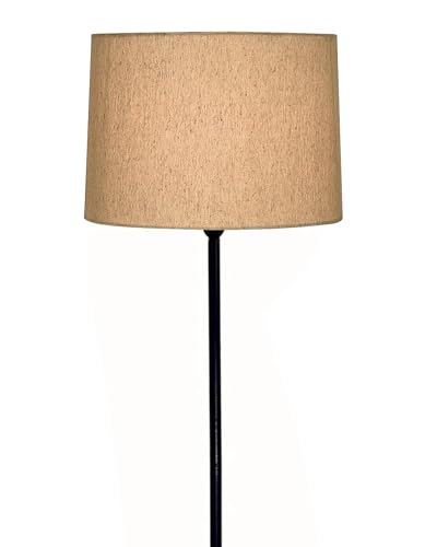 Image of Homesake Modern Floor Lamp for Living Room Traditional Farmhouse Boho Standing Lamp Mid-Century Pole Lamp with Linen Lamp Shade Modern Bohemian, Corner Lamps for Living Room Bedroom Office