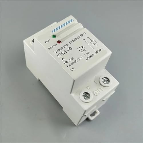 Reconexión automática eficiente en protector de sobrecorriente de 32A para redes de 230V 1