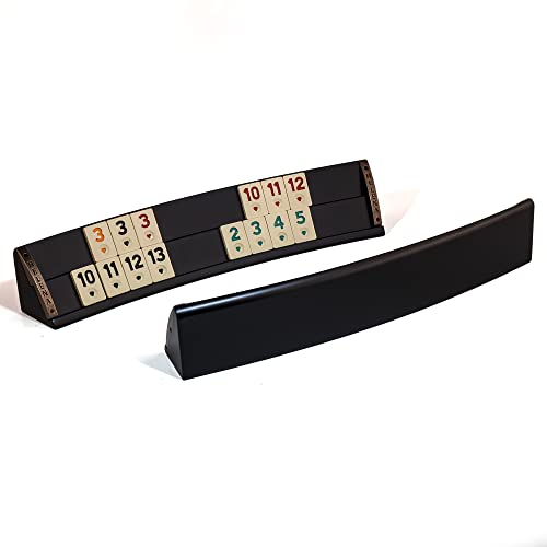 Helena Wood Art Juego de Rummy de Madera Curvada Negra miniatura 3