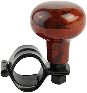 Rellix Woodgrain Steering Wheel Spinner Knob | Universal Fit for All Cars, Trucks