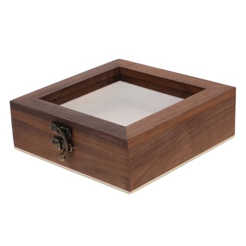 Cabilock Butterfly Specimen Display Box Wooden Storage Case Lid - Display Frame