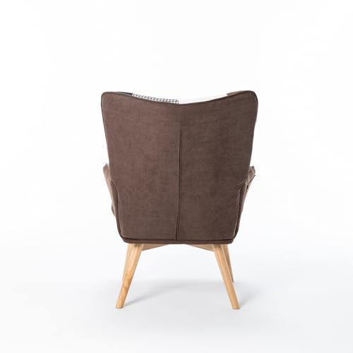 Sillón reclinable azul con respaldo alto y brazo miniatura 5