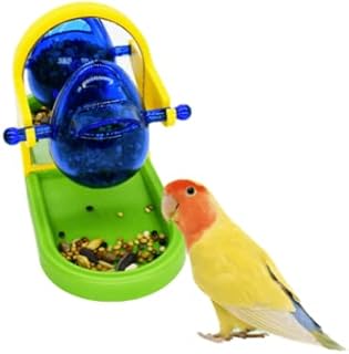 Bird Intelligence Toy, Parrot Feeder Toy Supplies Fun Training Leaking Food Items Budgie Cockatiel Foraging Development Intelligence Bird Toy(Color Randomly) (B)