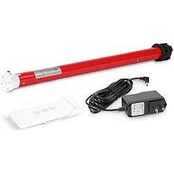 Kit Motorizacion Persianas Kit de motor tubular inalámbrico recargable con control remoto para persianas enrollables eléctricas motorizadas, tubo de 1.5 pulgadas