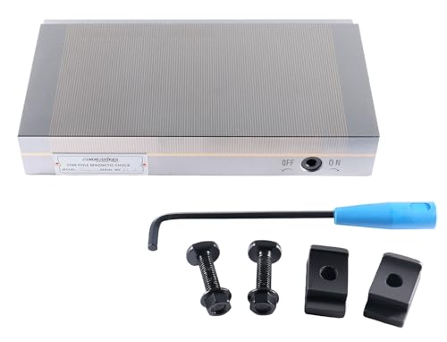 Accusize Industrial Tools 6'' by 12'' Fine Pole Magnetic Chucks, 2720-5000