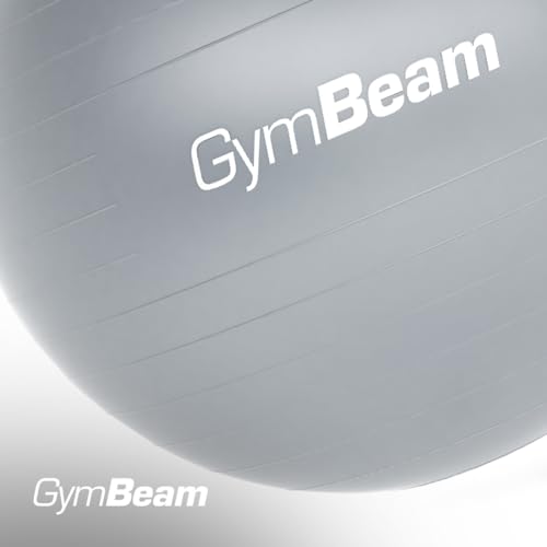 GymBeam Gymnastikball 85 cm - Inkl. Pumpe, verbessert Stabilität und Körperkontrolle, lindert Rückenschmerzen, geeignet für Kräftigungsübungen und Prävention von Rückenschmerzen, Sitzball (Grey)