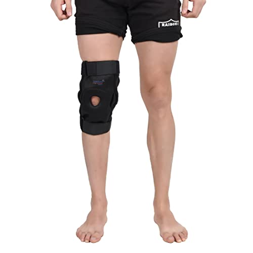 Image of AccuSure Open Patella Knee Cap Support for Pain Relief, Arthritis & Injury Recovery - Special Fit (XL, XXL) | Single Knee Brace | Adjustable Compression Knee Strap for Men & Women