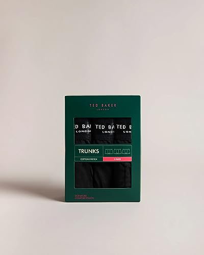 Ted Baker Mens Trunks, Cotton, 3-Pack, (TBB02)