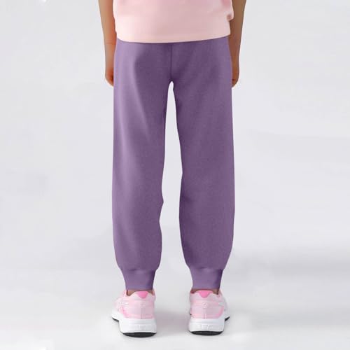 Kids Sweatpants Girl Boy High Waisted Jogger Pants Drawstring Elastic Waist Trouser Cinch Bottom Pants Casual Pant3