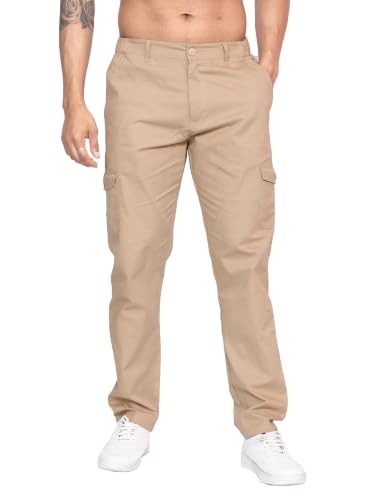 Image of Big Button Mens Regular Fit Casual Cotton Cargo Pant