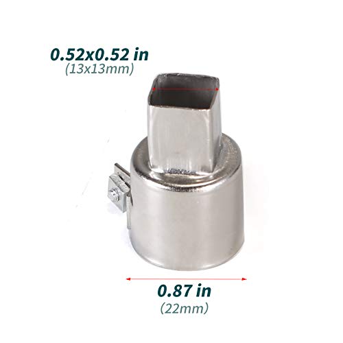 Image of YIHUA #2300 Hot Air Gun Rework Nozzles, Pack of 4 (0.39'',0.31'', 0.20'', 0.51''X0.51'') For All YIHUA Rework Stations EXCEPT 993D Series, 992D II and 8509-I