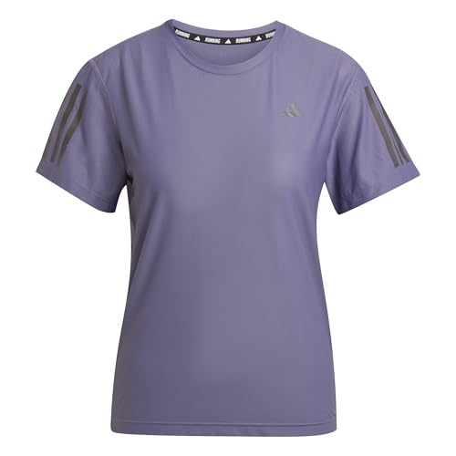 adidas adidas Donna Own The Run Base Tee, Preloved Violet, XS - Offerta Amazon Italia