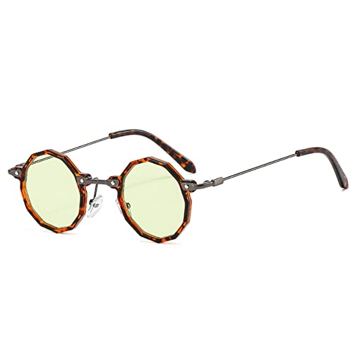 Lunettes de soleil steampunk rondes homme et femme avec verres dégradés UV400