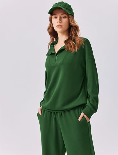 Image of PINSPARK 2 Piece Sets for Women 2026 Fall Outfits Sweatsuit Oversized Sweatshirt Wide Leg Sweatpants Matching Set Tracksuit