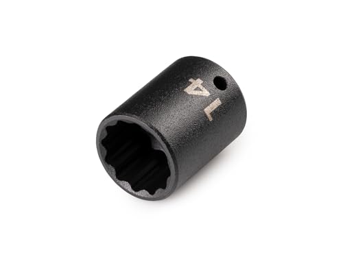 Image of TEKTON 1 /4 Inch Drive x 14 mm Shallow 12-Point Impact Socket | SID02314