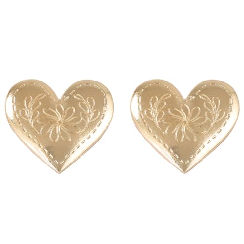 Boucles d'oreilles cœur gravé doré : le cadeau classique pour elle
