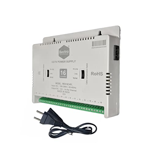 Image of Power Supply AC Adaptor SMPS for LED Strip CCTV Power Adaptor (16 CH)