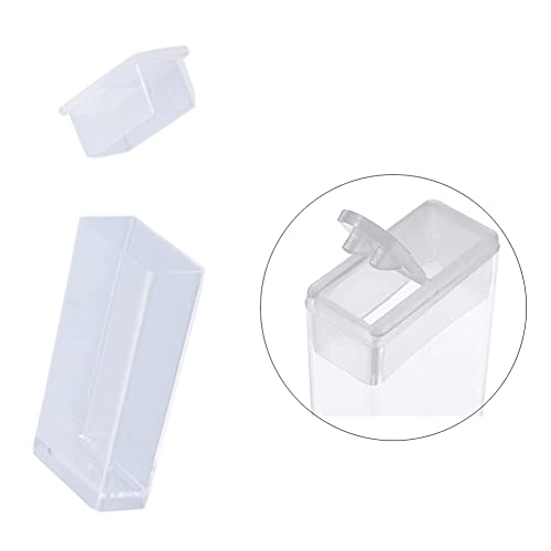 Image of FASHEWELRY 64 Grids Small Diamond Painting Storage Containers 2x1 Inch Clear Flip Top Seed Bead Organizer Boxes with Label Stickers for Diamond Dots, Pony Beads, Nail Glitters