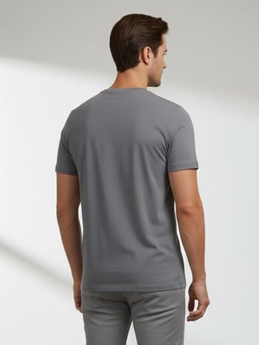 Image of Dollar Men's Pack of 1 Printed Non Zipper Round Neck T-Shirt