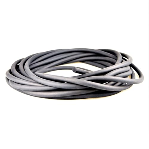 Tira de sellado de silicona espumada negra de 20 m for mejoras del hogar. Tiras de sellado con junta tórica redonda, amortiguador de moldeo de goma espumada, impermeable (diámetro de 1,5 mm).(Dia 3mm)