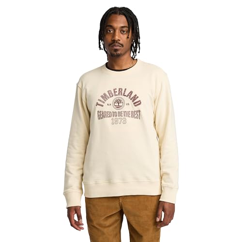 Timberland Men's Seasonal Logo Graphic Crew Neck