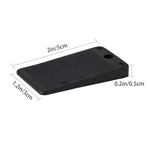Image of Furniture Levelers Plastic Shims for Leveling Black Rubber Wedge for Table Toilet Refrigerator Piano, Small Shims for Home Improvement and Work 0.2 inch Height(6 PCS-Black)
