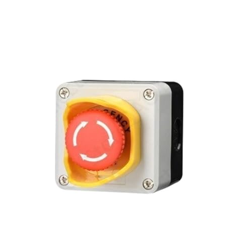 Boîte de commande bouton d'arrêt d'urgence noir étanche extérieur pour ascenseur