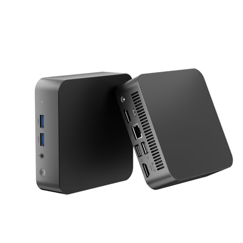 Image of Mini PC N3150 (4C /4T, 2.08GHz Max) 8GB RAM 256GB SSD, 2X Type-c Mini Computer with 2x2K Display /WiFi 5 /BT 4.2 /RJ45 LAN /USB 3.0 /6W TDP (1 PCs)