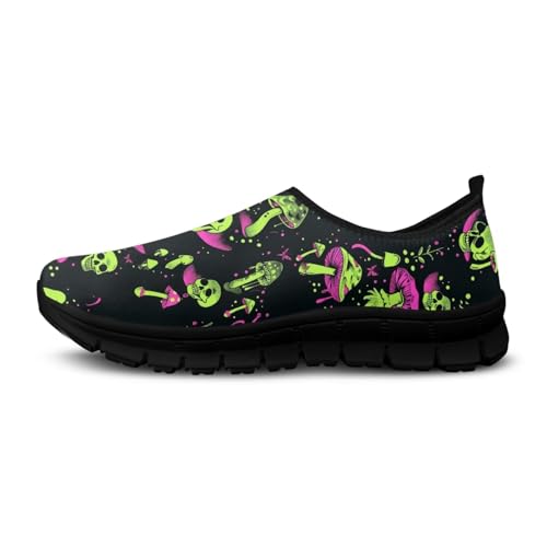 Slip on Loafers for Women Hands Free Shoes Anti-Skid Running Sneakers No Laces Breathable Shoes with Black Sole4