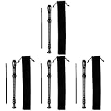 MILISTEN 4Er- Set 8- Loch- Klarinetten Profi- Altblockflöte Traditionelle Querflöte Anfänger 6- Loch- Klarinette Kinder mit Etui
