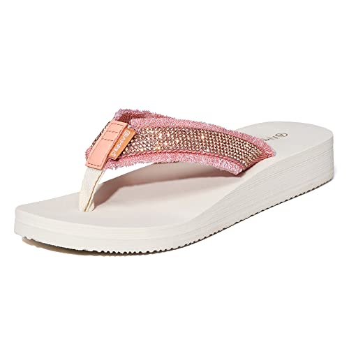Ampeo Women's Arch Support Flip Flops Comfortable Casual Summer Beach Thong Sandals